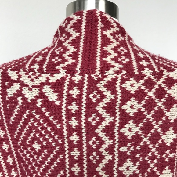 CAbi Fair Isle Wool Shrug Cardigan #971 Size M - Picture 4 of 8